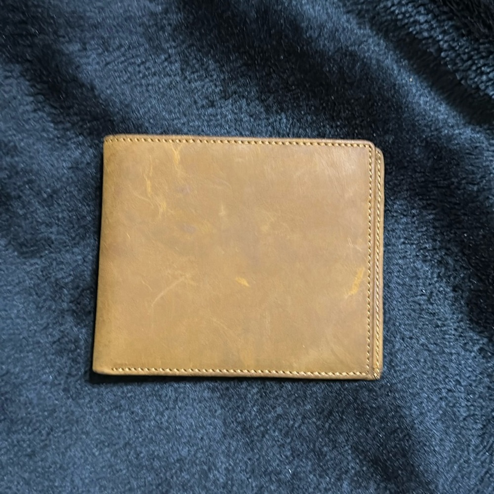 Genuine Leather Trifold Wallet